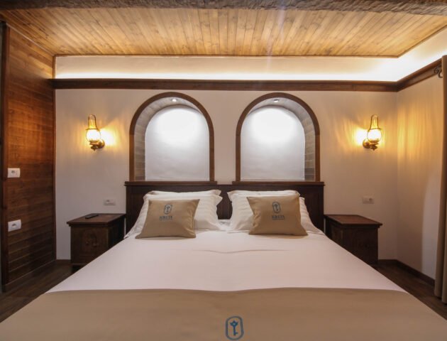 Deluxe Double Room with Balcony at Kruja Albergo Diffuso, inside Kruja Castle