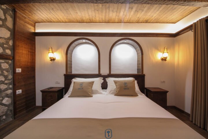 Deluxe Double Room with Balcony at Kruja Albergo Diffuso, inside Kruja Castle